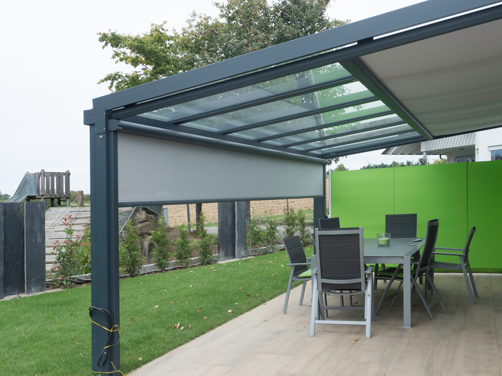 Sonnenschutzdach für Ihre Terrasse Sonnenschutzdach als Wärme und Windschutz