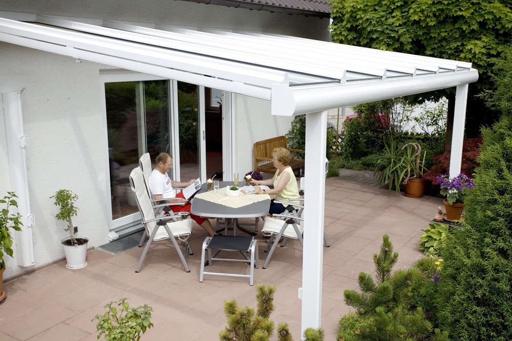 Gemütlichkeit durch eine überdachte Terrasse in 75397 Simmozheim Terrassendach aus Aluminium in 71229 Leonberg