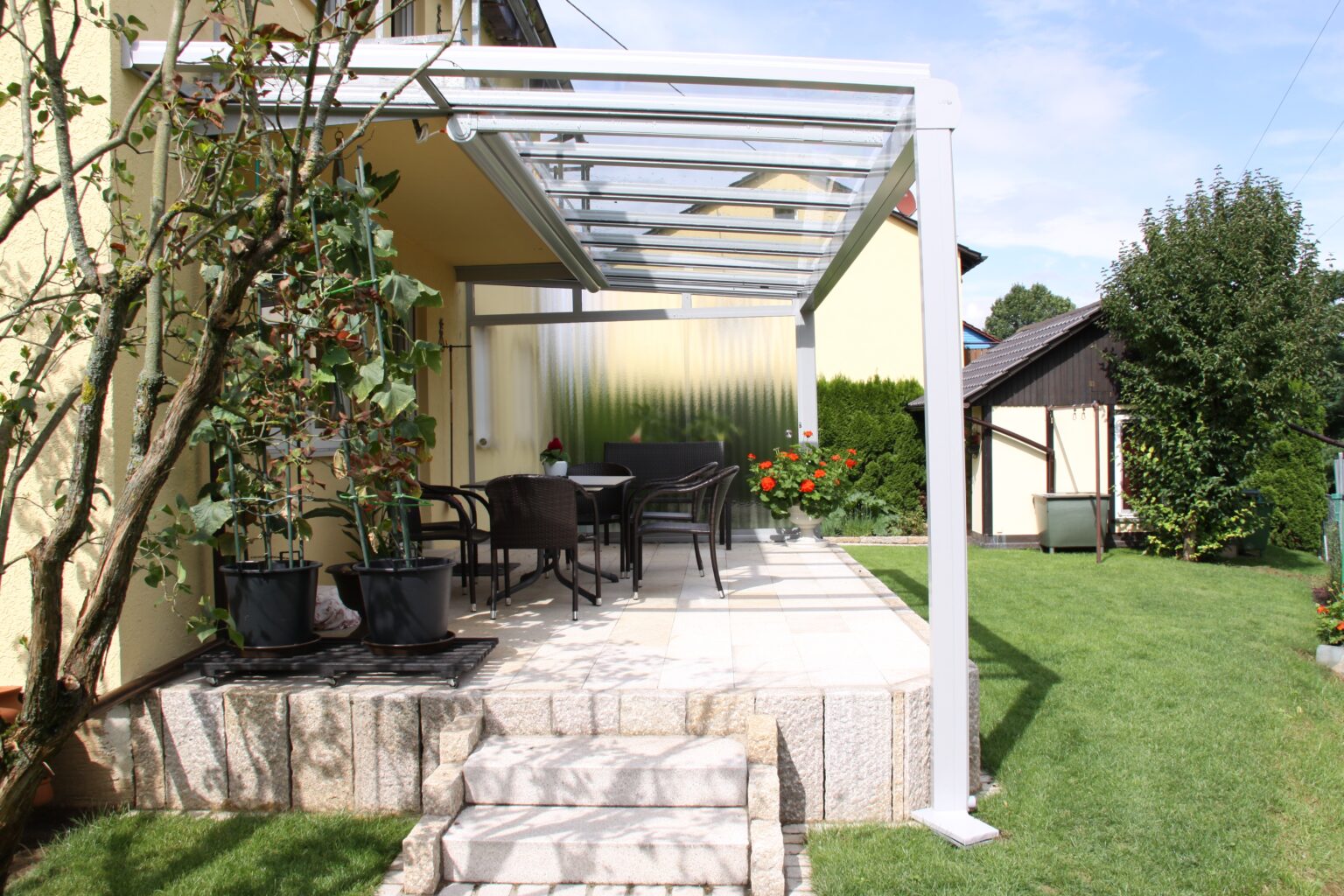 Überdachung mit Anschluss an Balkon Terrassendach mit Balkonanschluss in 71063 Sindelfingen Darmsheim