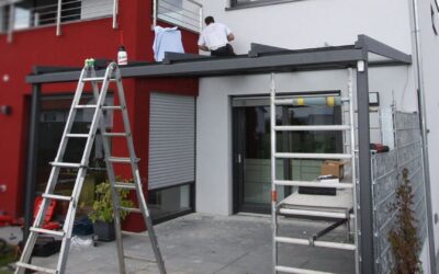 Einblicke in die Montage einer Terrassenüberdachung